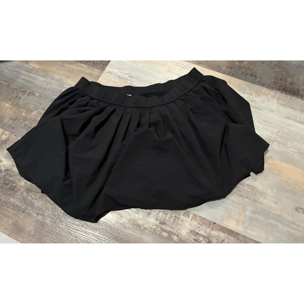 No Boundaries Black Mini Skirt XL 16-18 Stretchy A-Line Pull On Casual Skort